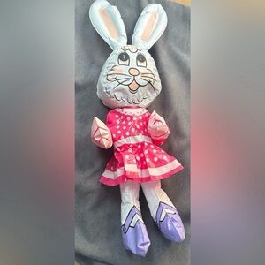 1990s inflatable girl Easter bunny rabbit 32” tall